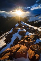 forest canyon, never summers, sunset, dramatic